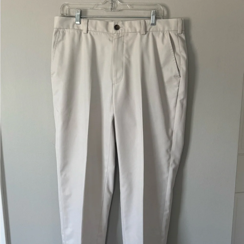 Brooks Brothers Pant Mens 36x30 Khaki Golf Slacks St Andrews Links Performance